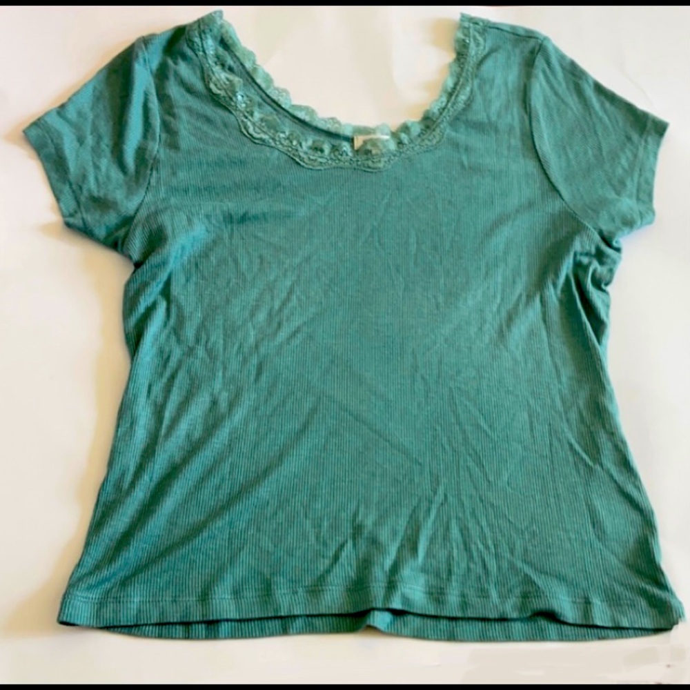 Self love teal top